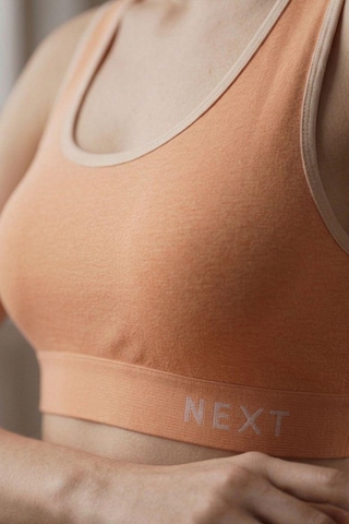 Fit Women Next Baskılı Pedsiz Büstiyer 8012 Turuncu