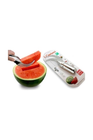 Morponi Pratik Kavun Karpuz Kesme Dilimleme Bıçağı Gri