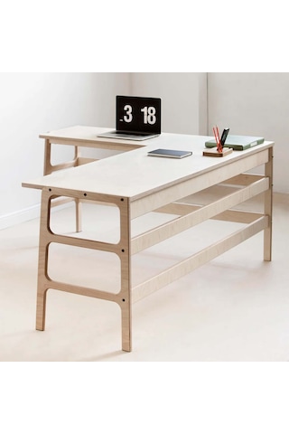 Woodesk Zeytin Ahşap Çalışma Masası 180x60 Natural Renk Naturel