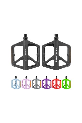 Promend Renkli Platform Pedal Mtb Freeride Dirt Jump Kaymaz Plastik Pedal Açık Mavi Renk