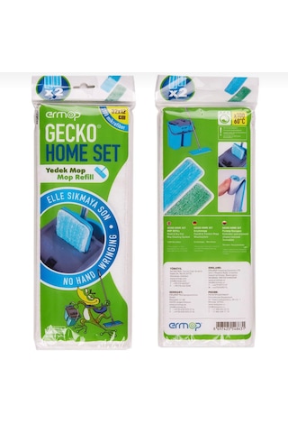 Gecko Mikrofiber Yedek Mop 2 Adet 1paket