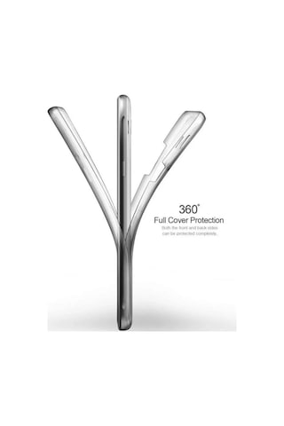 Huawei Y7 Prime 2019 Çift Taraflı Silikon Kılıf Şeffaf
