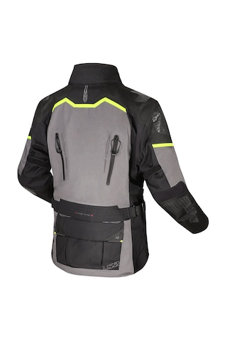 Ls2 Apollo Siyah-gri-neon Sarı 4 Mevsim Motosiklet Montu