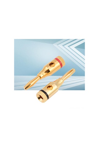 Xindoker 10 Adet Altın Kaplı Bakır Hoparlör Bağlantı Plugları - Anti-korozif, Renk Kodlu, 4mm Kablolara Uygun, Optimal Sinyal Aktarımı