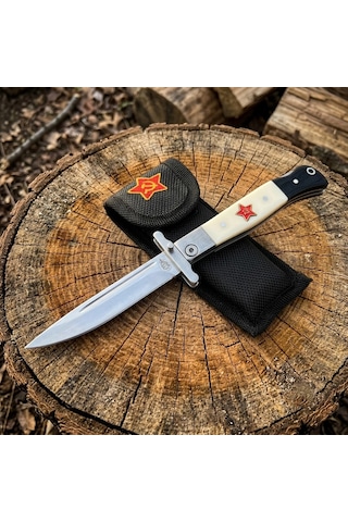 Knivox Sibirya Company Z08wy Rus Çakısı - Paslanmaz Çelik Katlanabilir Av Ve Camping Pocket Knife Çok Renkli