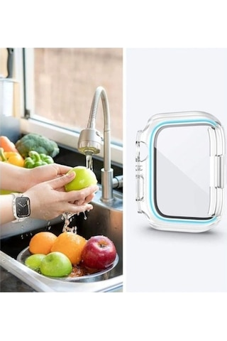 Apple Uyumlu Watch 7 45mm 360 Derece Korumalı Kasa Ve Ekran Koruyucu Zore Watch Gard 12