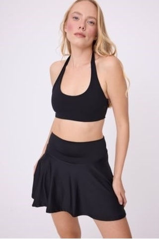 Hıghrıse Flexflow Yüksek Bel Tenis Spor & Aktif Yaşam Etek-şort Skort -2743 Siyah