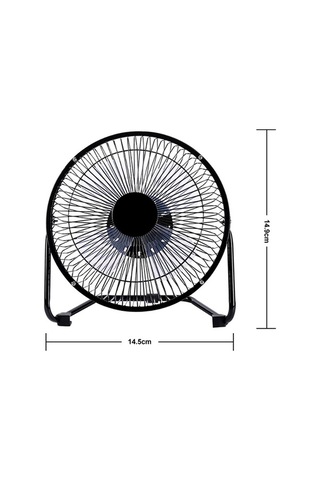 Fortunelane Usb Tahta Fanı, 4 Metal Bıçaklı, Ultra Sessiz, 360 Ayar, Kişisel Soğutma, Bilgisayar Soğutucu, Mavi