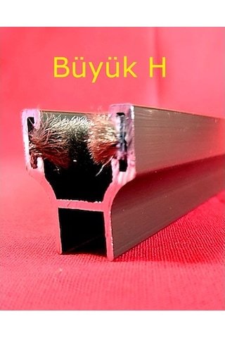 8 Mm Alüminyum Cam Balkon Fitil Bronz Renk H, H, 90°, U