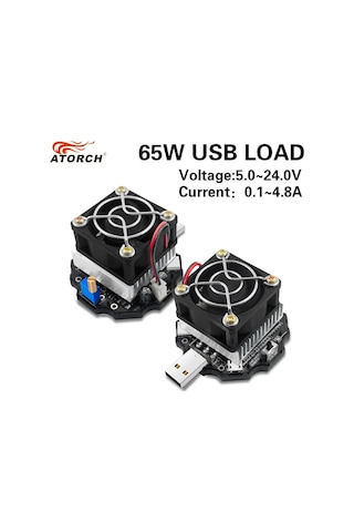 18650 Kapasiteli Pil Test Cihazı Elektronik Yük 65w Monitör Göstergesi Deşarj Şarj Usb Metre 5v 12v 24v Güç Kaynağı Denetleyicisi