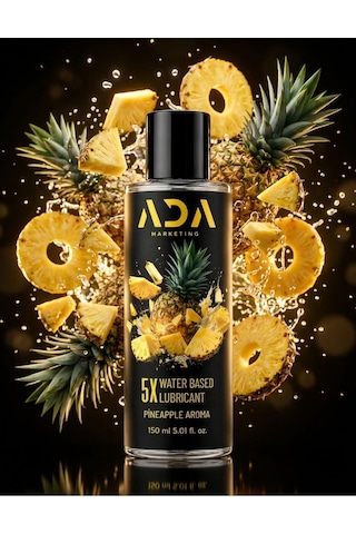 150 Ml Ananas Aromalı Su Bazlı Kayganlaştırıcı Jel Yoğun Ve Uzun Süreli