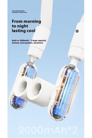 Chaos Bask Yeni Yarı Iletken Soğutma Kanatsız Boyun Fanı Soğutma Buz Açık Taşınabilir Asılı Boyun Klima 9494 Boyun Yok 2 Kollu 500 Adetten Az