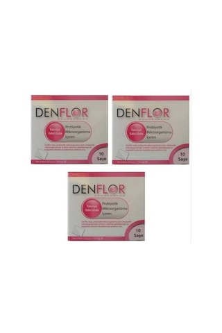 Denflor Probiyotik 10 Saşe 3 Adet Denflor Probiyotik 10 Saşe 3 Adet