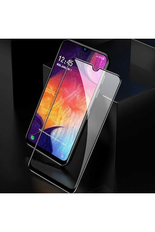 Samsung Galaxy Uyumlu  A20s Zore Kenarları Kırılmaya Dayanıklı Cam Ekran Koruyucu