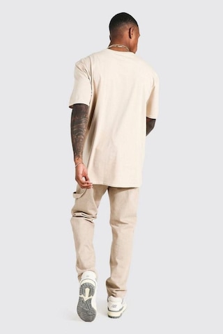 Altamira Erkek Bej Valencia Baskılı Oversize Tshirt 001