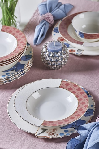 Neva N3453 Ophelya Hibrit 24 Parça 6 Kişilik Yemek Takımı