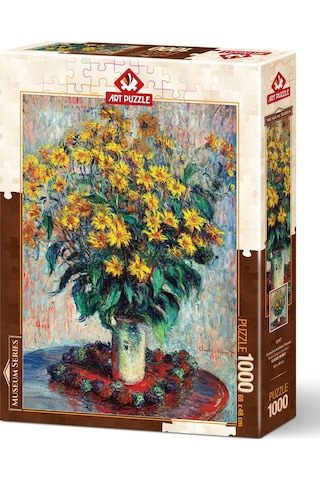 Art Puzzle Kudüs Enginar Çiçekleri, Claude Monet 1000 Parça Puzzle
