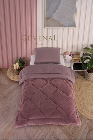 Güvenal Elite Wellsoft Tek Kişilik Çift Taraflı Yastık Kılıflı Lüx Yorgan Seti Yorgan Uyku Seti Çeyiz Gülkurusu
