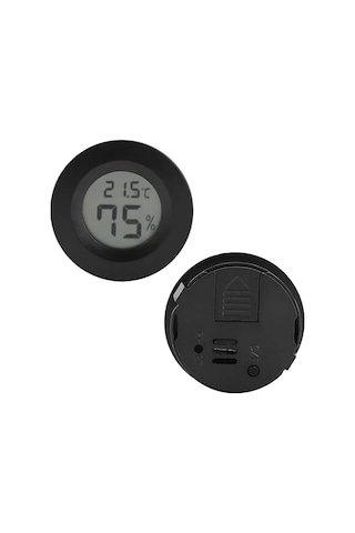 Powermaster Pm-24303 Yuvarlak Dijital Mini Nem Ölçer Termometre - Higrometre
