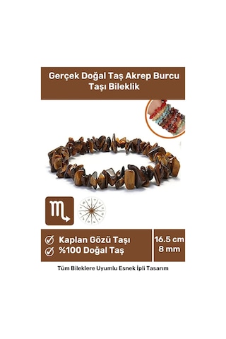 Enenstyle Fashıon Boutıqueunisex Akrep Burcu Enerjisini Yükselten Doğal Taş Bileklik Akrep Burçları Için Burç Taşı Bileklik Çok Renkli Çok Renkli