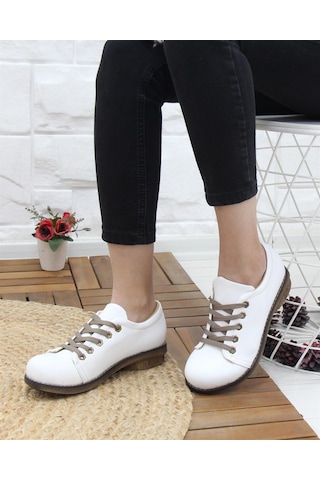 Nesil Shoes Mila 35 Beyaz Günlük Anatomik Kadın Ayakkabı-beyaz Beyaz