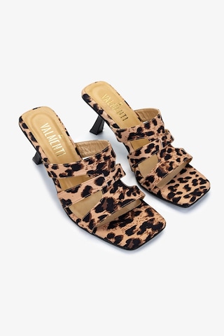 Valmenti Kadın Vegan Leopar Topuklu Terlik 1063 23420 Bn Trlk Y25 Leopar Leopar