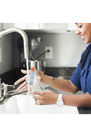 Skycity 3'lü Fantezi Temizlik Fırçası Seti - Bardak Ağızı, Boşluk Ve Köşe Temizliği İçin Çok Amaçlı Pp Malzeme