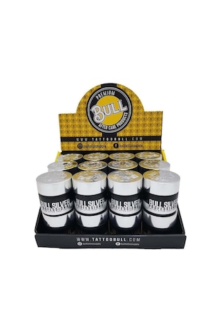 Tattoobull Silver Professional Tattoo After Care Butter 24'lü - Tattoobull Bakım Kremi