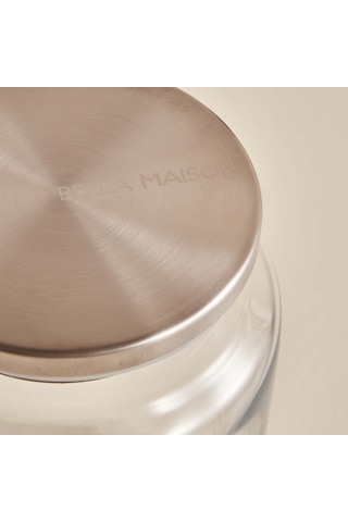 Bella Maison Jely Metal Kapaklı 3'lü Kavanoz Seti 890 Cc Naturel