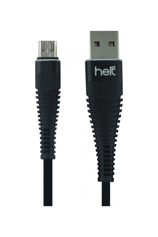 Helt HT-79 İp Örgü 100 CM Micro Şarj Ve Data Kablosu Siyah