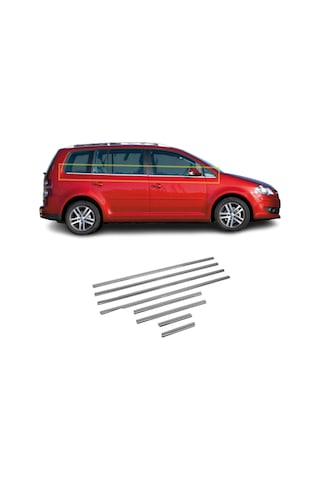 Vw Touran Krom Cam Çıtası 8 Prç. 2003-2009 P.Çelik
