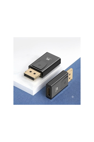 4k Displayport To Hdmı Görüntü Dönüştürücü - Displayport Erkek'ten Hdmı Dişi'ye Mini Adaptör Soket-jl-d1021k
