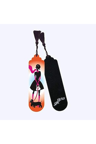 Gift Hediyelik Metal Püsküllü Kitap Ayracı Seti Lady And Doggy