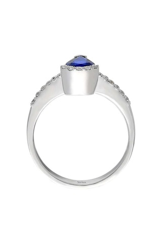 Sirius Pırlanta Ve Damla Safir Taşlı Yüzük 0862R0001