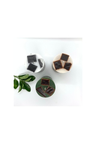 Tabsecret Candle Parçacık Tasarımlı Aromalı 3Lü Mum Seti