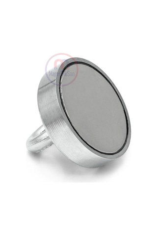 Ø80 Mm Fishing Magnet - Kancalı Kurtarma Mıknatısı - Neodyum Deniz Mıknatısı - Halkalı Mıknatıs - 175 Kg Taşıma Gücü