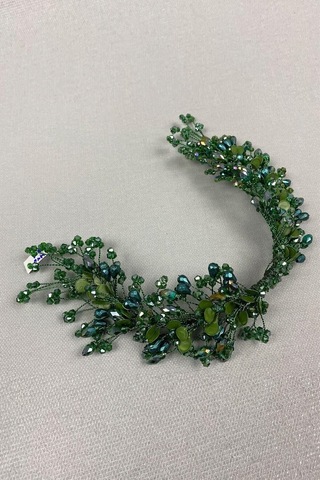 FdayAksesuar Kadın Aksesuar Kadın Yeşil Model Çift Taraflı Gelin Saç Aksesuarı FRDY31570