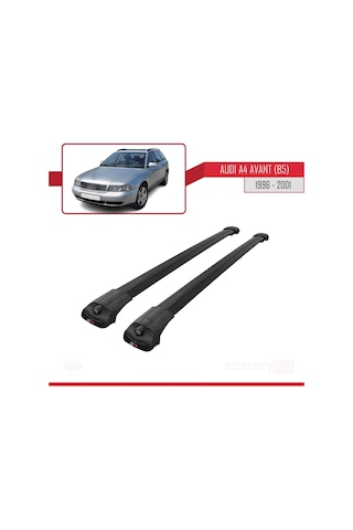 Audi A4 B5 Avant 1996-2001 Arası İle Uyumlu Ace-1 Ara Atkı Tavan Barı Siyah