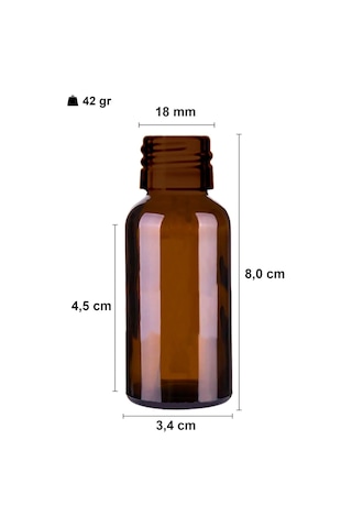 Çelik Roll On Şişesi 30 ML Sızdırmaz Siyah Kapaklı Amber Cam Şişe 2 Adet