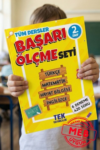 2.sınıf Tüm Dersler Başarı Ölçme Seti - 6 Deneme Sınavı - 420 Soru