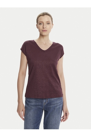 Only 15136069 V Yaka Kolsuz Kadin Body - Bordo Bordo