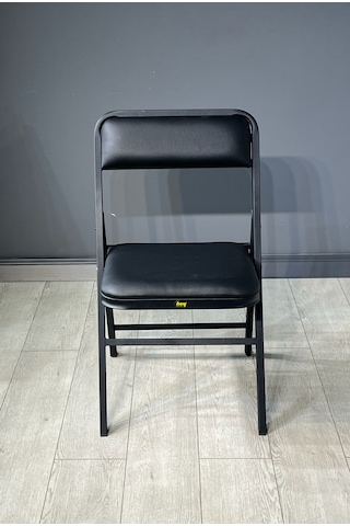 Hey Katlanır Mutfak Sandalye Yemek Balkon Bahçe Otel Kafe Siyah