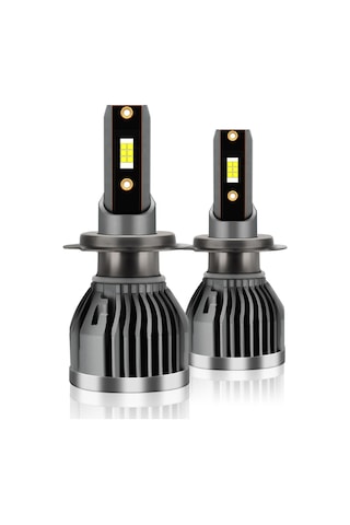 Jeehugo Q3 Modeli H7 Arayüzlü Araba Led Farları - 6000k Parlak Beyaz Işık, Ip68 Su Geçirmez, 50.000 Saat Ömür, Kolay Kurulum 1 Çift