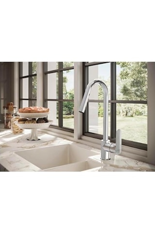 VitrA Root Round A42742 Krom Mutfak Bataryası (A42742EXPS)