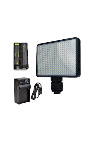 Fototekfotoğraf Pro Led-320 Video Kamera Işığı Tepe Lambası Led Işık F770 Pil Ve Şarjla Birlikte Sku: Smgstkbd5c0bb609
