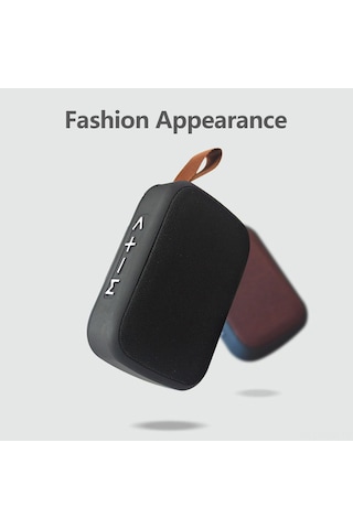 Suofeng Kırmızı Mini Taşınabilir Bluetooth Hoparlör - Fm Radyo, Tf/usb Destekli, Yüksek Kalite Ses, Şarj Edilebilir Pil