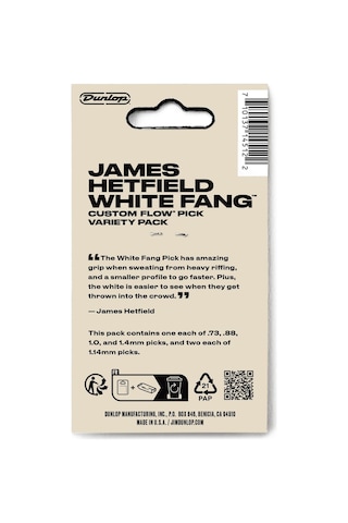 Jim Dunlop Pvpph122 Hetfield Gitar Penası White Fang Custom 6'lı Paket Pena