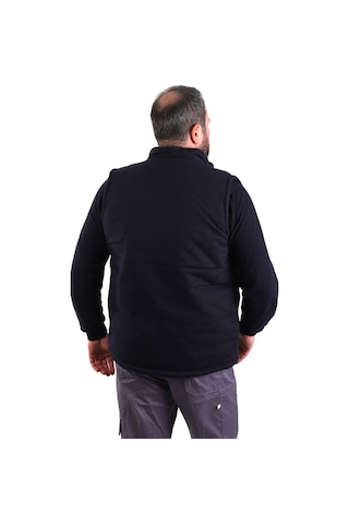 Eser - 7-7 Gabardin Polarlı Yelek - Kışlık - Lacivert