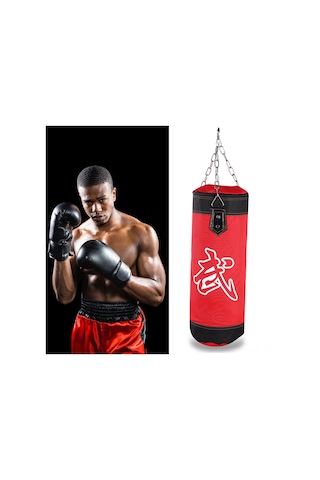 Moveevo Yeşil 80cm Boş Muay Thai Sandbagı - Oxford Kumaş, Darbe Emici, Metal Zincir Ve Güven Kanca İle Asılı Dövüş Torbası Yeşil