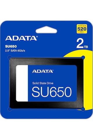 Adata SU650 ASU650SS-2TT-R 2tb 520MB/S-450MB/S Sata 6gb/s 2.5" 3D Nand SSD Disk